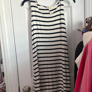Olivia Rae Black and White Striped Dress